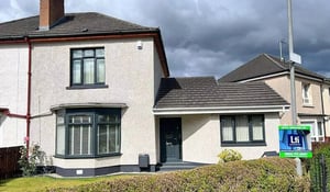 A house with refurbished doors and window frames.